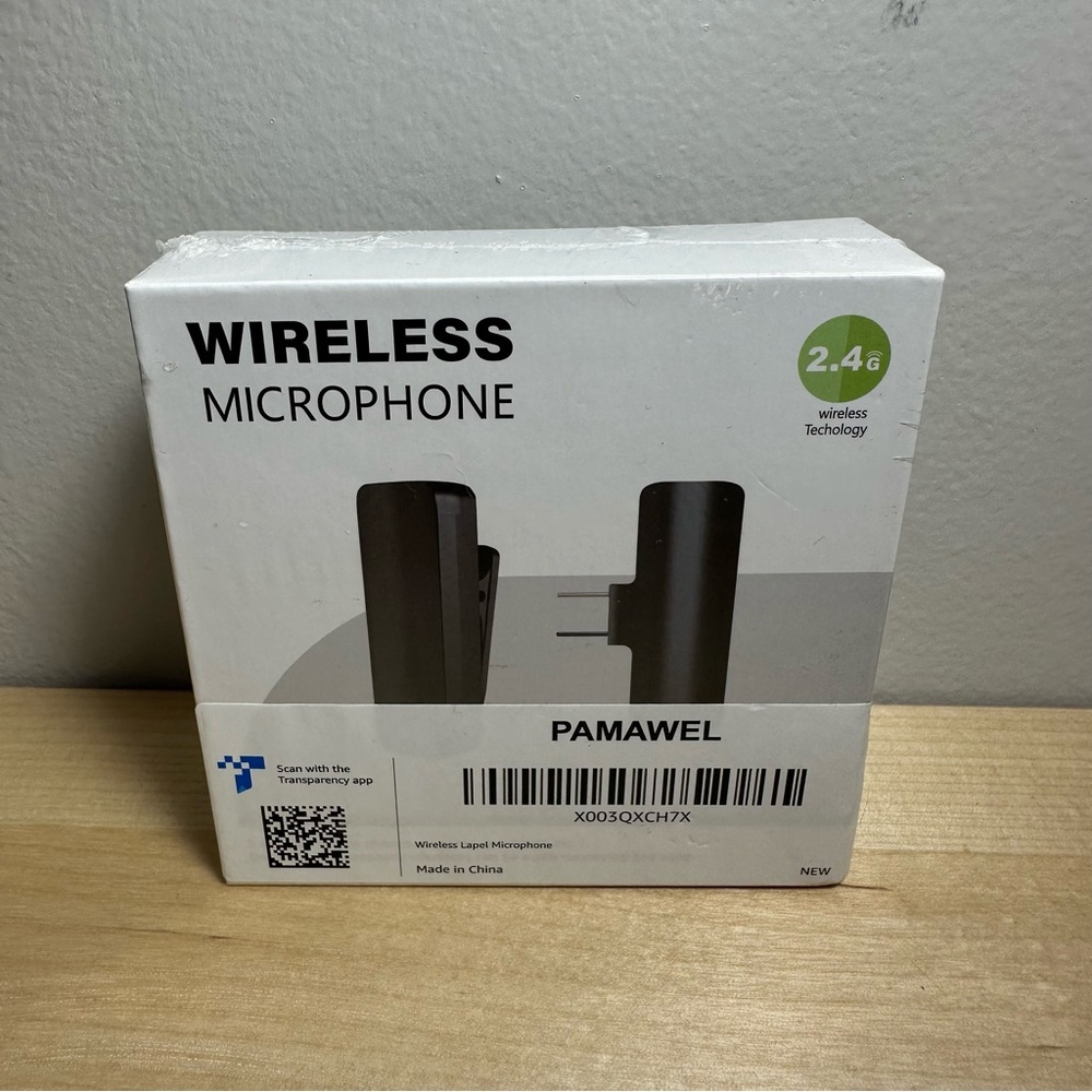 Pamawel GT10 Black Wireless Lavalier Mini Clip On Microphone For iPhone iPad